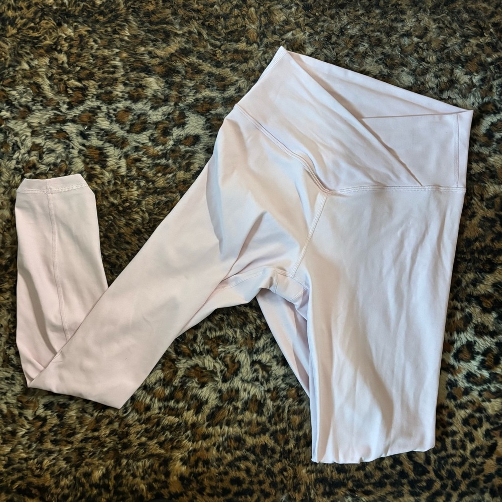 crossover pink leggings